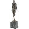 FRENCH ART DECO BRONZE SCULPTURE BY EMILE A LEROY PIC-1