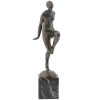 FRENCH ART DECO BRONZE SCULPTURE BY EMILE A LEROY PIC-0