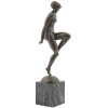 FRENCH ART DECO BRONZE SCULPTURE BY EMILE A LEROY PIC-2