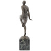 FRENCH ART DECO BRONZE SCULPTURE BY EMILE A LEROY PIC-4