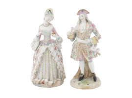 GERMAN ROCOCO PORCELAIN FIGURINES BY MEISSEN