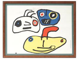 ABSTRACT LITHOGRAPH AFTER MIRO BY IVAN CHERMAYEFF