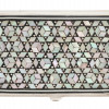 EGYPTIAN STERLING AND PEARL BUSINESS CARD HOLDER PIC-1