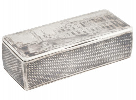 RUSSIAN 84 SILVER AND NIELLO ENGRAVED PILLS CASE