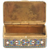 IMPERIAL RUSSIAN GILT SILVER ENAMEL TRINKET BOX PIC-3