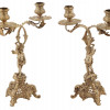 GERMAN FIGURAL CHERUB STERLING SILVER CANDELABRAS PIC-0