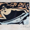 GERMAN WOMAN WOOD BLOCK BY ERNST LUDWIG KIRCHNER PIC-1