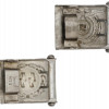 PAIR OF WWII NAZI GERMAN SS BELT BUCKLES PIC-1