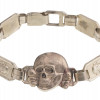 WWII GERMAN WAFFEN SS TOTENKOPF LINK BRACELET PIC-0