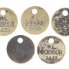 WWII HOLOCAUST SOBIBOR JEWISH CAMP COINS, 5 PCS PIC-0