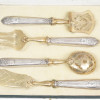 WWII HERMANN GOERING FISH CUTLERY SET IOB, 4 PCS PIC-1