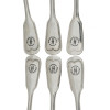 WEWELSBURG NAZI SS ACADEMY CANTEEN SPOONS, 6 PCS PIC-2