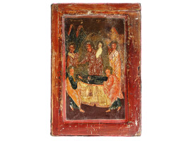 ANTIQUE RUSSIAN ICON DORMITION OF MOTHER OF GOD