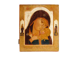 ANTIQUE RUSSIAN ORTHODOX ICON THEOTOKOS OF KORSUN