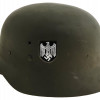 WWII GERMAN M35 STEEL HELMET WITH NAZI SYMBOLS PIC-0