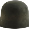 WWII GERMAN M35 STEEL HELMET WITH NAZI SYMBOLS PIC-4