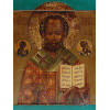 ANTIQUE RUSSIAN ORTHODOX ICON OF SAINT NICHOLAS PIC-1