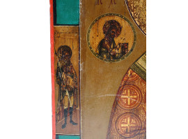 ANTIQUE RUSSIAN ORTHODOX ICON OF SAINT NICHOLAS