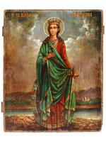 ANTIQUE RUSSIAN ORTHODOX ICON OF SAINT CATHERINE