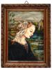 ANTIQUE OIL PAINTING MADONNA AFTER FILIPPO LIPPI PIC-0