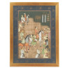 INDIAN MUGHAL MINIATURE PAINTING FROM PADSHAHNAMA PIC-0