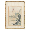 ANTIQUE CHINESE RIVER WATERCOLOR PAINTING ON SILK PIC-0