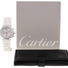 CARTIER DE PASHA 18K GOLD AND DIAMOND WRIST WATCH PIC-2