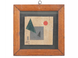 ABSTRACT RUSSIAN OIL PAINTING BY KAZIMIR MALEVICH