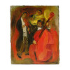 JUDAICA FRENCH MUSICIAN OIL PAINTING BY MANE KATZ PIC-0