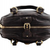 VINTAGE BROWN LEATHER MIX HAND BAG BY MARC JACOBS PIC-2