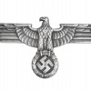 LARGE WWII GERMAN THIRD REICH RAILWAY TRAIN EAGLE PIC-0