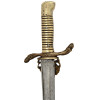 A EUROPEAN 19TH CEN COMPOSITION BAYONET SWORD WITH CLAMSHELL GUARD PIC-2