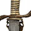 A EUROPEAN 19TH CEN COMPOSITION BAYONET SWORD WITH CLAMSHELL GUARD PIC-4