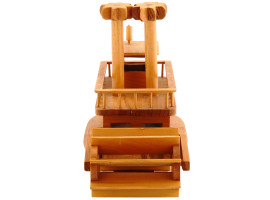 PLAYWOODS CO WOODEN PADDLE WHEEL STEAM BOAT TOY