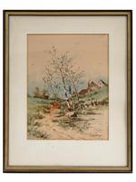 20TH CENTURY WATERCOLOR PAINTING SIGNED BY VERDI