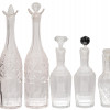 ANTIQUE AND VINTAGE GLASS DECANTERS WITH STOPPERS PIC-1