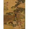 ANTIQUE CHINESE QING DYNASTY PAINTING ON SILK PIC-1