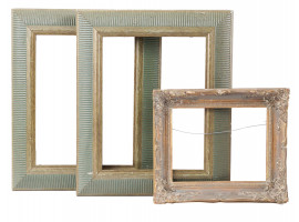 ANTIQUE AMERICAN EUROPEAN PATINATED WOOD FRAMES