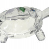 CHINESE SHANNON CRYSTAL GLASS FIGURINE OF TURTLE PIC-0