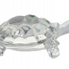 CHINESE SHANNON CRYSTAL GLASS FIGURINE OF TURTLE PIC-2