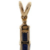 10K GOLD INDIAN DIAMOND SAPPHIRE STONES PENDANT PIC-3