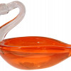 MID CENTURY FIGURAL HAND BLOWN SWAN CANDY DISH PIC-1