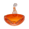 MID CENTURY FIGURAL HAND BLOWN SWAN CANDY DISH PIC-3
