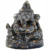 HAND CARVED SATURATED SAPPHIRE GANESHA FIGURINE PIC-1