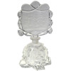 VINTAGE CRYSTAL CUT PERFUME BOTTLE WITH A LID PIC-0