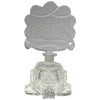 VINTAGE CRYSTAL CUT PERFUME BOTTLE WITH A LID PIC-1