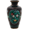 ANTIQUE JAPANESE MEIJI PERIOD ENAMEL VASE PIC-2