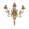 ANTIQUE FRENCH EMPIRE GILT BRONZE WALL SCONCES PIC-3