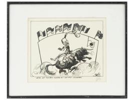 CANADA POLITIC CARICATURE LITHOGRAPH BY PAUL SZEP