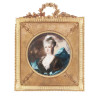 ATTRIBUTED TO JEAN LAURENT MINI PORTRAIT PAINTING PIC-0